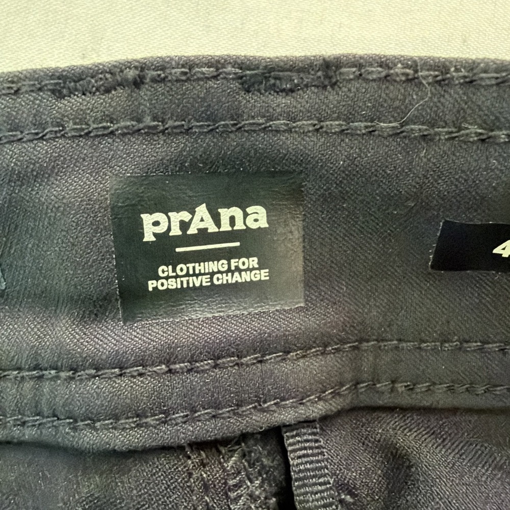 prAna Halle Straight Pant Womens 4 RG Black Nylon Stretch Zion Hiking Outdoor - Picture 4 of 8